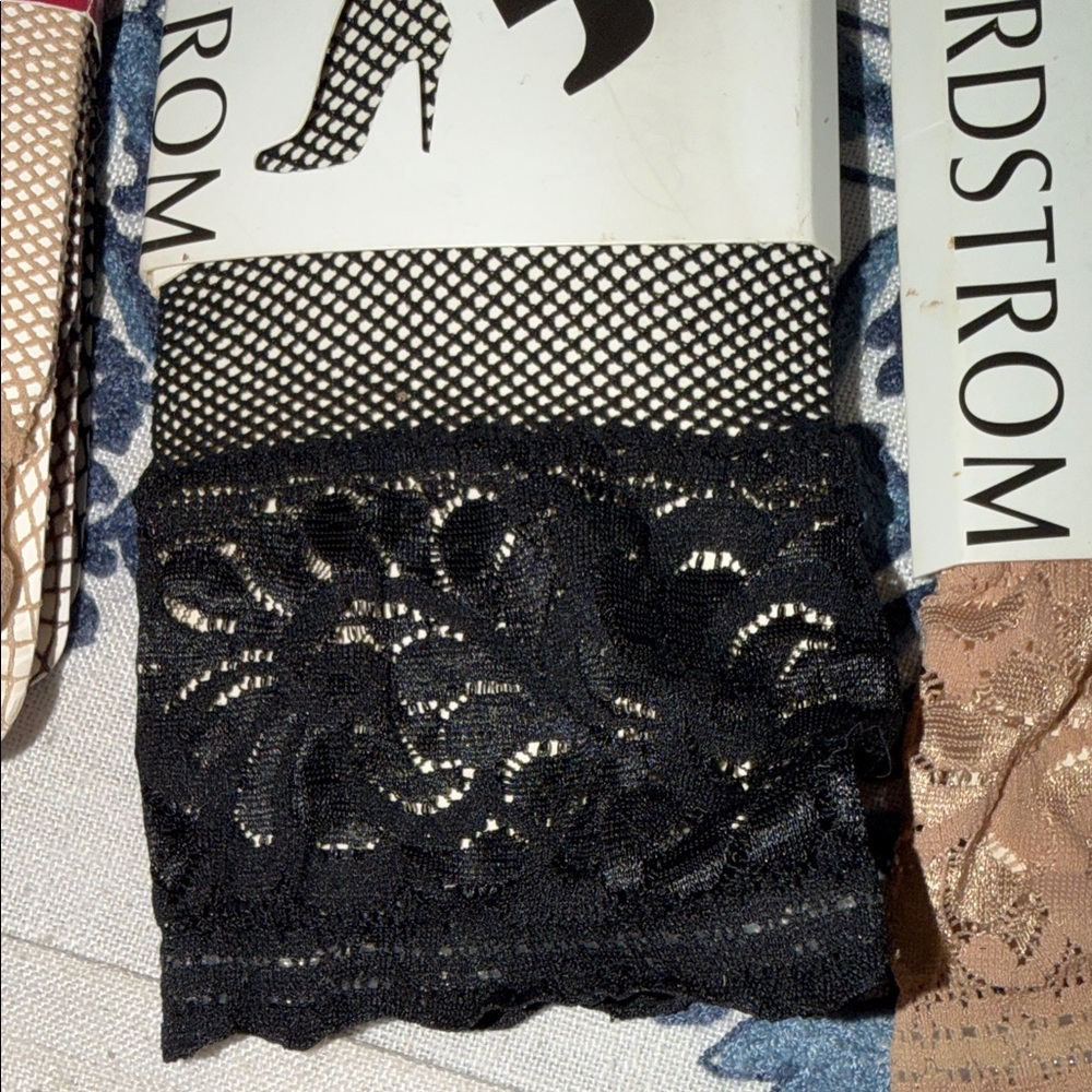 Nordstrom Black and Tan Hosiery package Five trouser socks one tights washable - Picture 4 of 16
